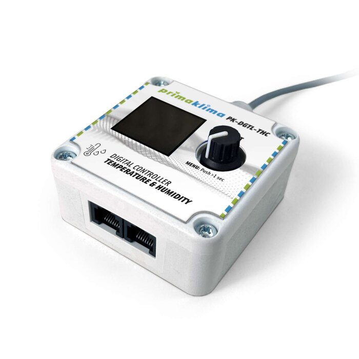 Prima Klima PK-DGTL-THC, Klimacontroller für EC-Lüfter, Temperatur und Luftfeuchtigkeit, RJ45