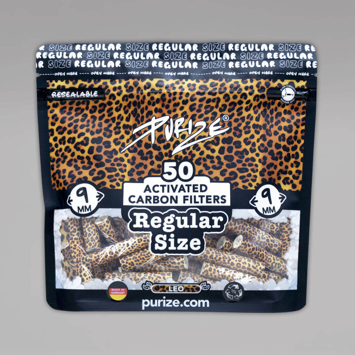 50 PURIZE Regular Size Filter, Leopard, 9 mm
