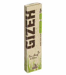 Hemp King Size Slim Papers & Tips - GIZEH