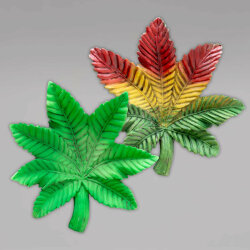 Aschenbecher Marihuana Blatt, versch. Farben