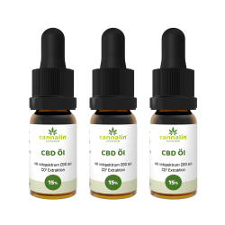 CBD Öl 15% 10ml | 3 zum Preis von 2