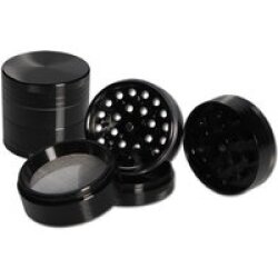 BL Grinder 4-tlg. konkav anodisiert schwarz