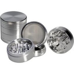 BL Grinder 4-tlg. konkav anodisiert silber