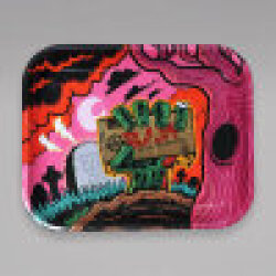 RAW Rolling Tray, Zombie, Metall, L, 34 x 27,5 cm