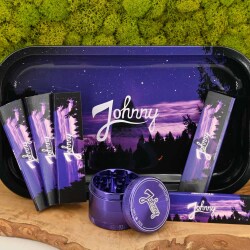 Johnny's BUNDLE - Grinder + Rolling Tray + Paper