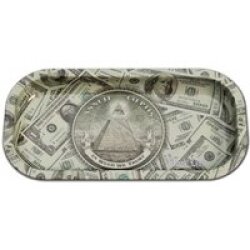 Black Leaf In Weed We Trust Dollar Mixing Tray