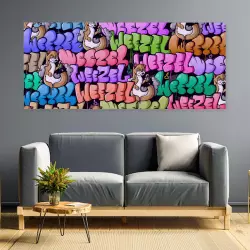 Stoffbild Freewall (Ausführung: Nur Stoffbild, Größe: 200×85 CM)