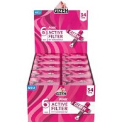 GIZEH PINK Active Filter mit Aktivkohle Joint