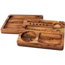 Black Leaf Akazienholz Rolling Tray 2-tlg.