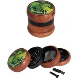 Black Leaf LED-Grinder 4-tlg. Leaves