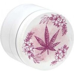 Alu Grinder 4-tlg. FLORAL HEMP PINK