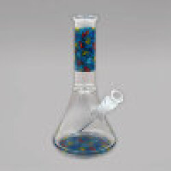 K. Haring Beaker Bong, blau, 31,5 cm,18,8er/14,5er Inside Cut