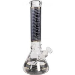 Blaze Glass Streifen Beakerbong Ice 7mm schwarz