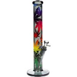 FIRE-FLOW™ X Black Leaf Bong LEAVES GRADIENT