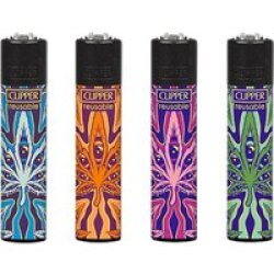 CLIPPER Feuerzeuge PSYCHEDELIC LEAF