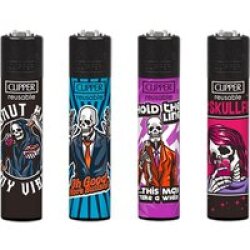 CLIPPER Feuerzeuge SKULLS 23