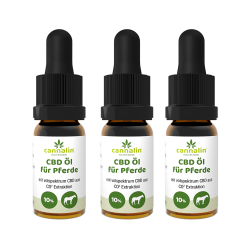 CBD Öl für Pferde 10% 10ml | 3 zum Preis von 2