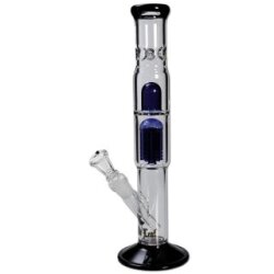 Black Leaf EIS-Bong Baum-Perkolator blau