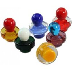 Carb Cap aus Glas Spielfigur im Farbmix