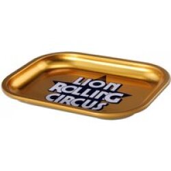 Lion Rolling Circus GOLD Rolling Tray S