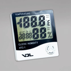 VDL Thermo-Hygrometer, 1 Messpunkt, großes Display