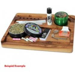 Black Leaf Bambus Rolling Tray