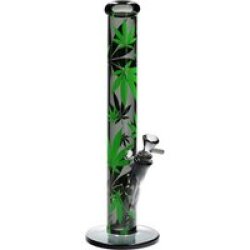 FIRE-FLOW™ X Black Leaf Bong LEAVES GREEN