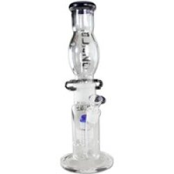 M+M BLAZE Bong mit Trommelperkolator blau