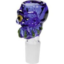 Glaskopf Zombie blau