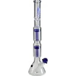 Black Leaf Glasbong Ice blau 2x10-Arm Perko