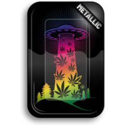 FIRE-FLOW Rolling Tray 420 UFO GRADIENT Metallic