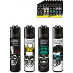 CLIPPER Feuerzeuge SKULL HEADS #1