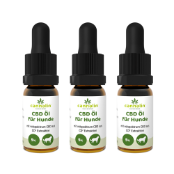 CBD Öl für Hunde mit Lachsöl 5% 10ml | 3 zum Preis von 2