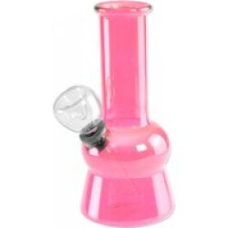 Glasbong mini transparent pink