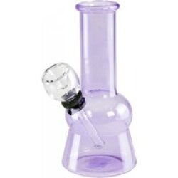 Glasbong mini transparent lila