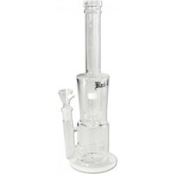 Black Leaf Bong mit Trommelperko und Inline Slit