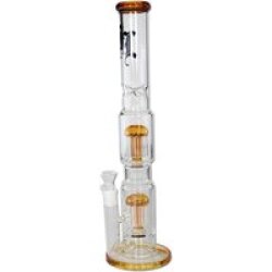 BL Icebong 2x 10-Arm Baumperkolator amber