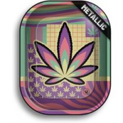 FIRE-FLOW Rolling Tray LEAVES 36 4/4 Metallic