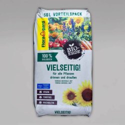 Floragard Bio-Erde Vielseitig, torffrei und vegan, 50L