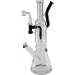 Black Leaf Double Track Bong mit 2 Mundstücken