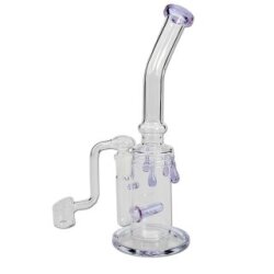 PERCOLATOR-Bong 'Glass Drops', 27 cm Glas-Bong