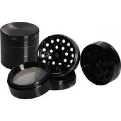 BL Grinder 4-tlg. konkav anodisiert schwarz