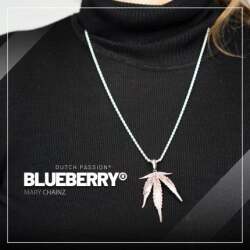 Blueberry Blatt Anhänger Rhodium/Palladium plattiert - Mary Chainz