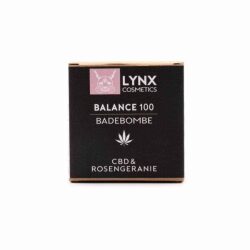 LYNX – CBD Badekugel Rosengeranie – Balance (100mg) CBD – 140g