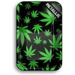 FIRE-FLOW Rolling Tray LEAVES GREEN Metallic