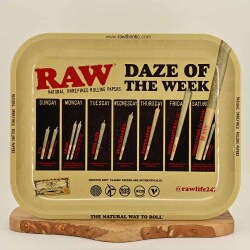 RAW Large Rolling Tray - Daze of the Week