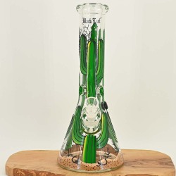 Black Leaf Handbemalte Kaktus Bong (32cm)