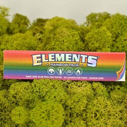 Elements King Size Slim Papers - Rainbow Pack