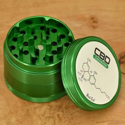 Black Leaf CBD Aluminium Grinder - ⌀50mm