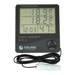 Thermo-hygrometer mit Uhr und externer Sonde - Caluma